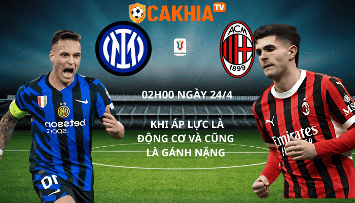 Inter vs Milan – Khi áp lực là động cơ và cũng là gánh nặng
